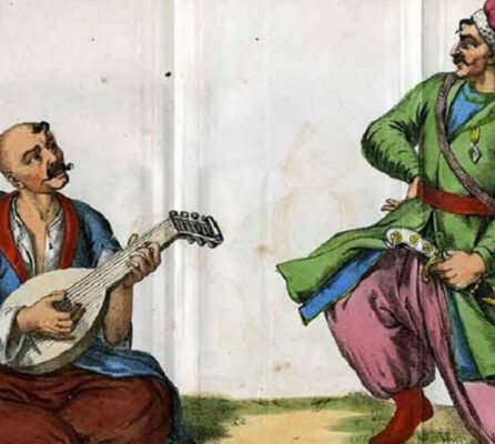 Zaporošci, ukrajinski kozaci iz 17. vijeka (Aleksandar Rigelman 1847)