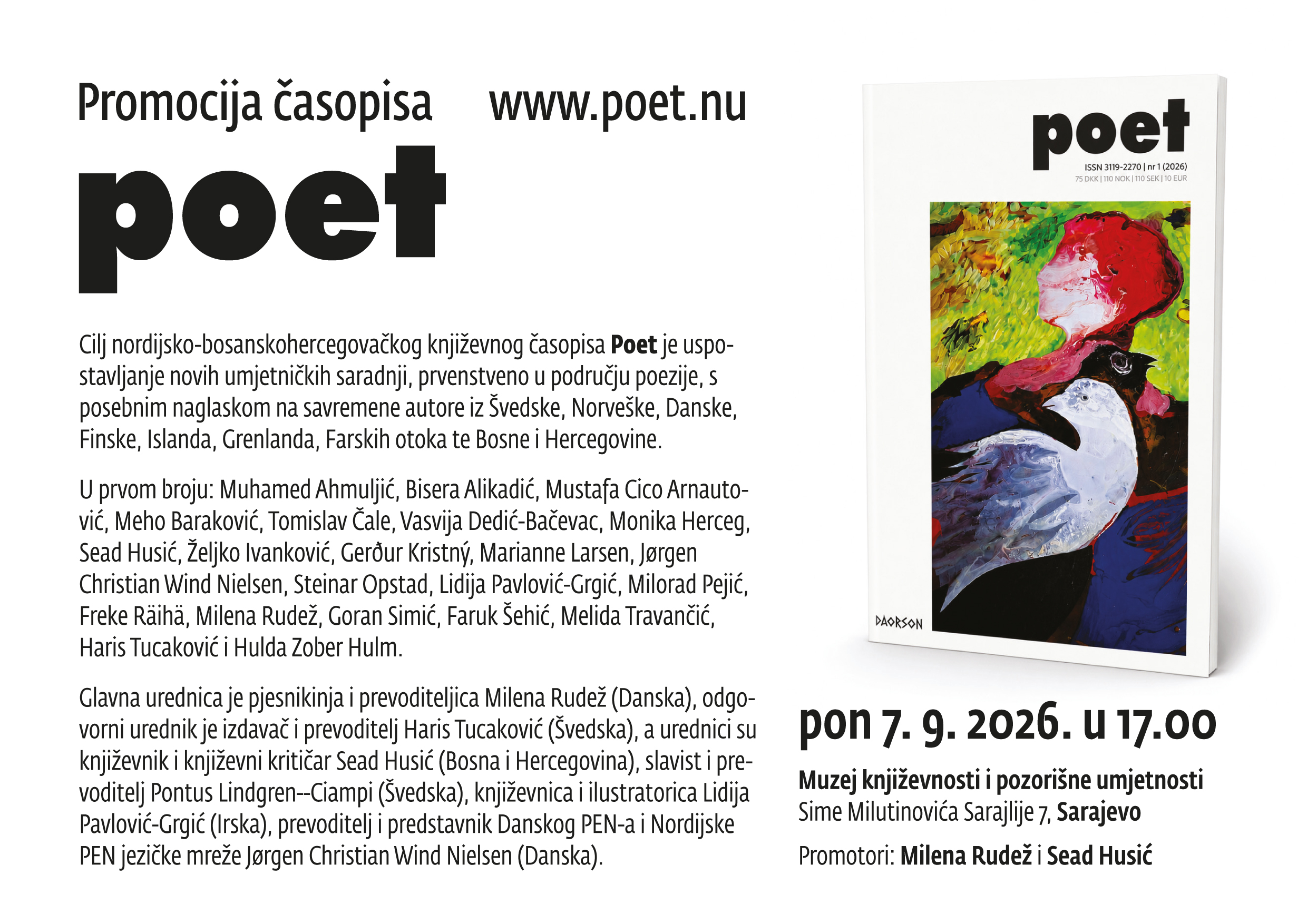 Promocija književnog časopisa Poet
